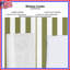 Olive Vertical Stripes Window Curtains, Striped Sheer & Blockout Curtains - 1 Panel-614956385-614956398