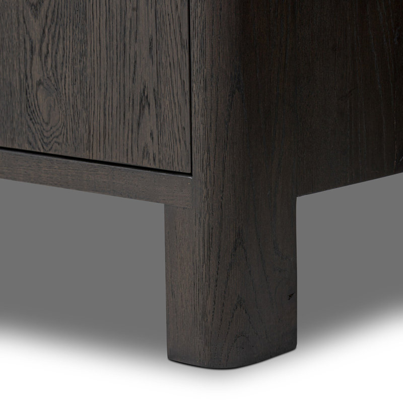 Noeline 94" Sideboard, Cracked Smoked Black