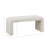 Boucle Waterfall Bench Cream 42"W