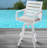 Wahiba Aluminum Outdoor 18'' Stool with Cushion