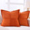 Housse de coussin carré en velours côtelé