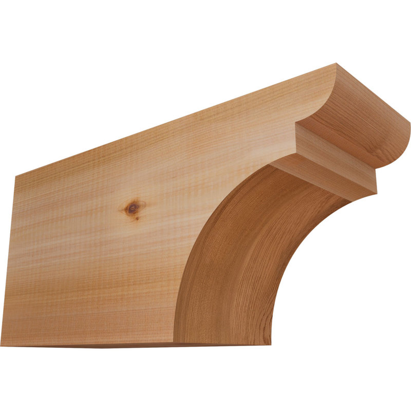 Yorktown Smooth Rafort Tail, Cèdre rouge, H 8 po x l 16 po x P 5,5 po