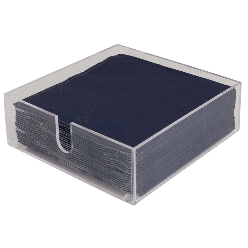 Porte-serviette en acrylique, H 2,44 po x l 7,09 po x P 7,09 po