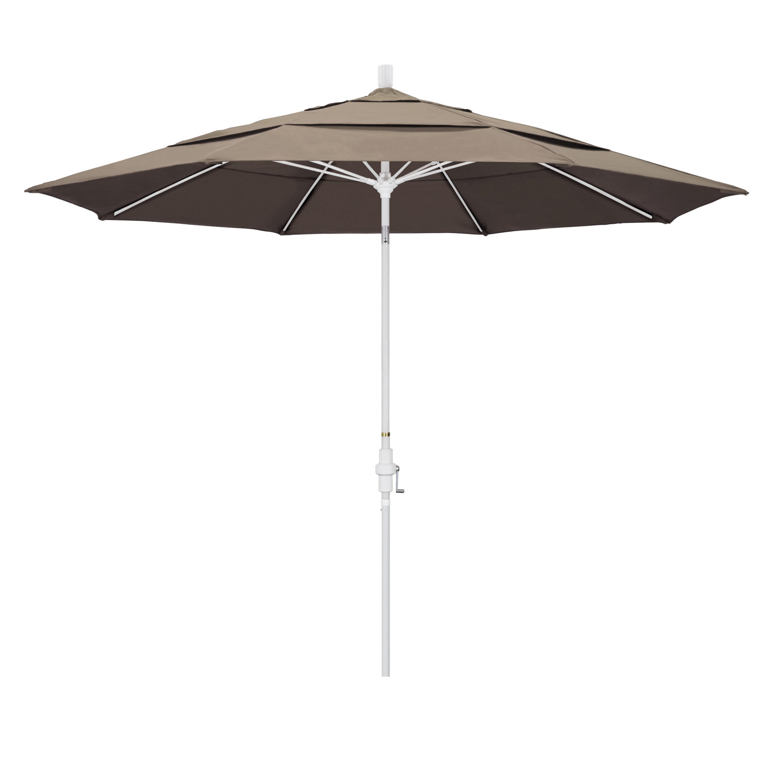 Brent 132'' Sunbrella® Outdoor Umbrella, Taupe