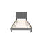 Lit simple en velours