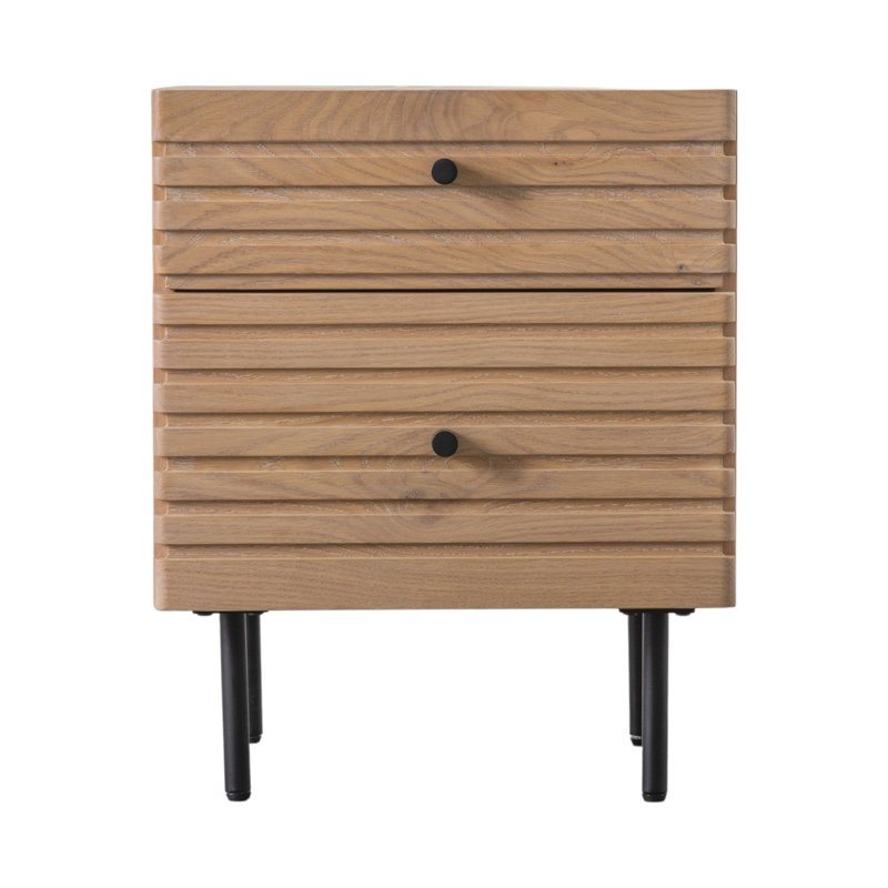 Greggery 40cm W Solid Wood Bedside Table