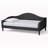 Montgomery Modern And Contemporary Beige Fabric Upholstered And Dark Brown Finished Wood Twin Size Daybed-1250700826-1250700827
