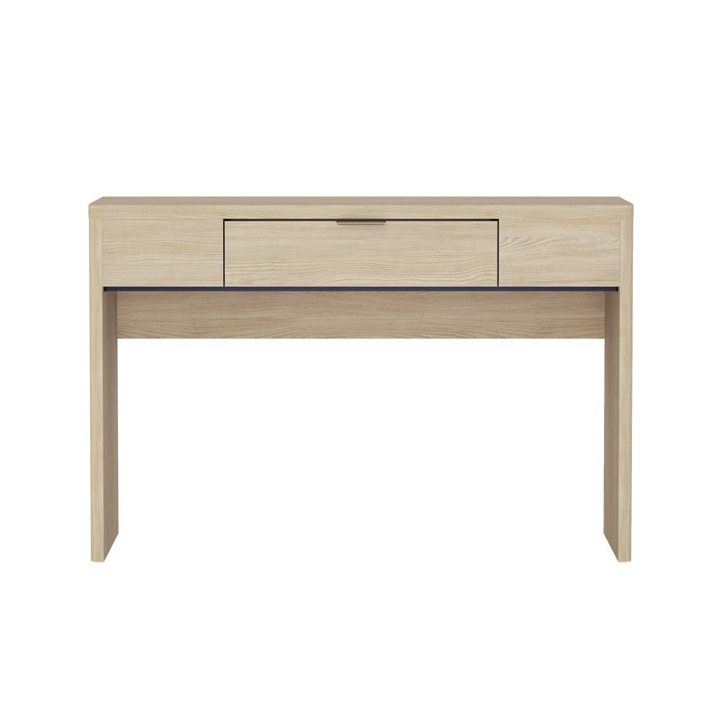 Bureau d'écriture moderne avec 1 tiroir Evelyn, Natural
