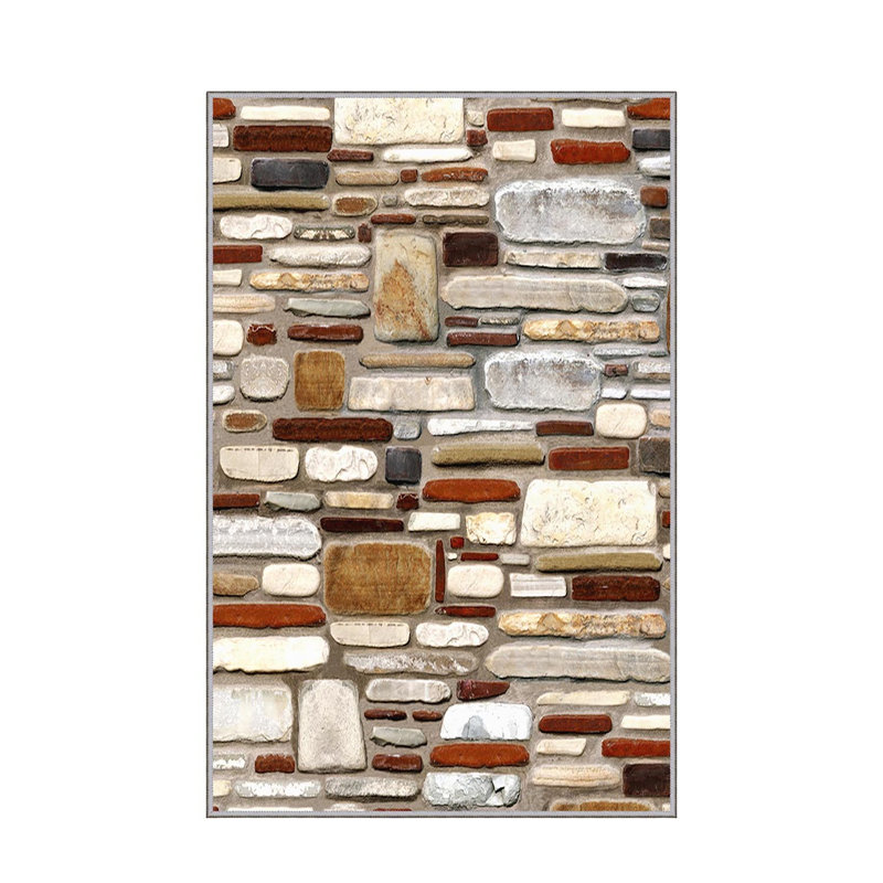 Luxurious Woven Area Rug, 5.9 x 9.2 ft, 100% Polyester, Antibacterial | Non-Slip PVC Felt Dot Underside, 0.3 in Pile Height | Machine Washable, 3D Digital Print, Perfect for Living Room & Bedroom Décor