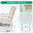 Bay Isle Homeâ„¢ 3-piece Outdoor Conversation Bistro Set, Patio Swivel Glider Rocking Chairs Rattan Furniture Sets W/ 2 White Rattan Chairs, Glass Top Side Table For Porch Backyard, Cushions-546947894