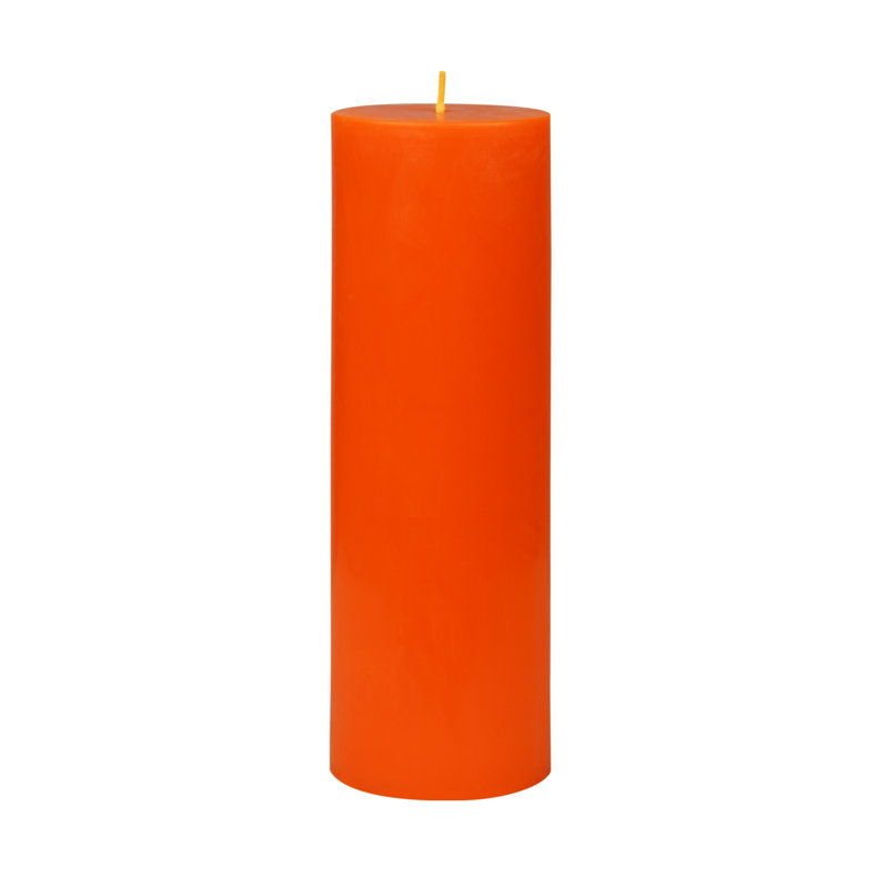 Bougie flottante 2 x 6 pouces, 1, Orangé, H 9 po x l 3 po x P 3 po