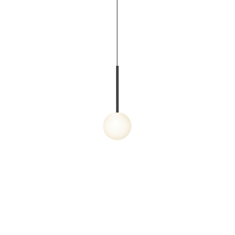 Bola Sphere Pendant, 14" H x 5" W x 5" D, Black