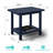 5-piece Hdpe Plastic Adirondack Chair Set With Side Table & Ottomans – All-weather Outdoor Patio Conversation Set-301960504