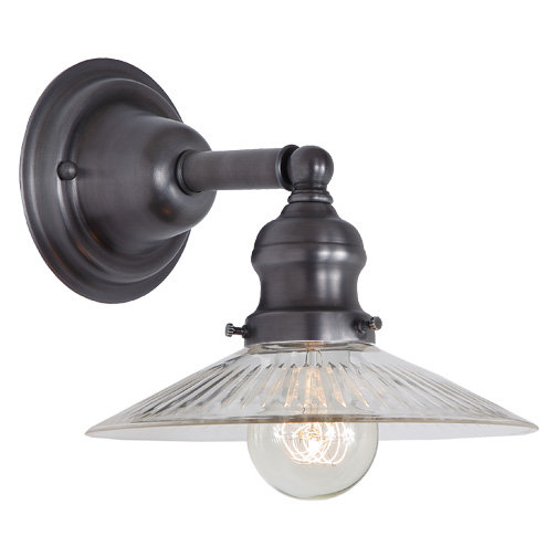 Shumway Armed Sconce, Gun Metal, Gray