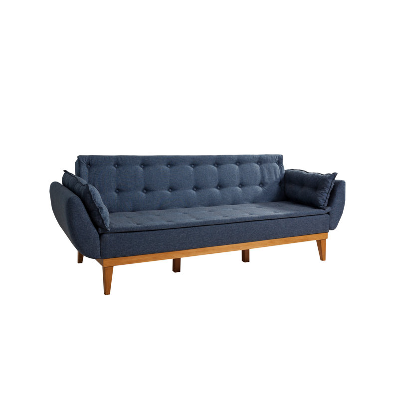 Canapé-lit 85,43 po, Bleu foncé