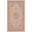 Tapis Brook traditionnel avec médaillon, style persan, gris crème, ivoire, beige, rose, lavable à la machine, antidérapant, à poils courts, pour l'intérieur et l'extérieur, adapté aux animaux domestiques, salon, chambre, salle à manger, entrée, couloir, bureau-1569139529
