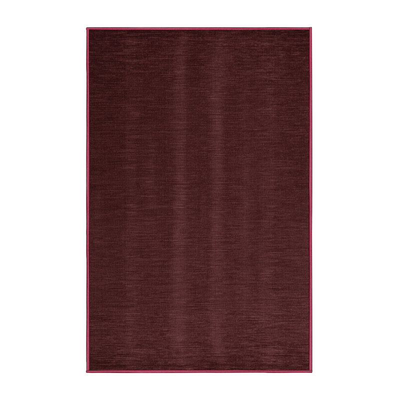 Machine Washable Solid Brown Area Rug, Rectangle 5' x 7'