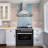 Cosmo 36 In. Nebula Collection 3.8 Cu. Ft. Gas Range, 5 Burners, Rapid Convection Oven, Cast Iron Grates In Matte Black