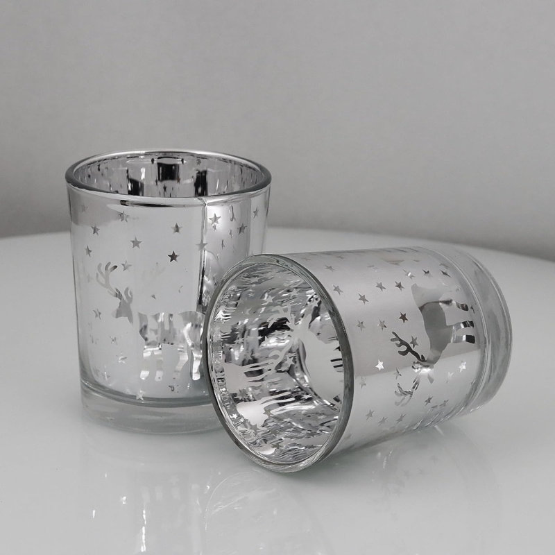 3'' H Glass Tabletop Votive Holder with Candle Included
