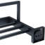 Porte-serviettes mural en acier inoxydable 304 noir avec porte-serviettes mural robuste