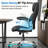 Nouhaus Posture Ergonomic Leather Office Chair. Click5 Lumbar Support with Flip-Up Arms. Modern Swivel Executive Chair and Computer Desk Chair  Black-57840355