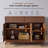 47" Modern Fluted Buffet Cabinet, 2 Drawers + Adjustable Shelves – Large Storage for Dining Room, Living Room-31182214