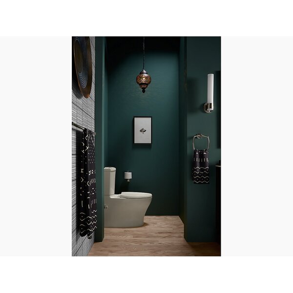 Swiss Madison Ivy Matte Black Elongated Wall Hung Toilet Bowl 12-in  Rough-In at