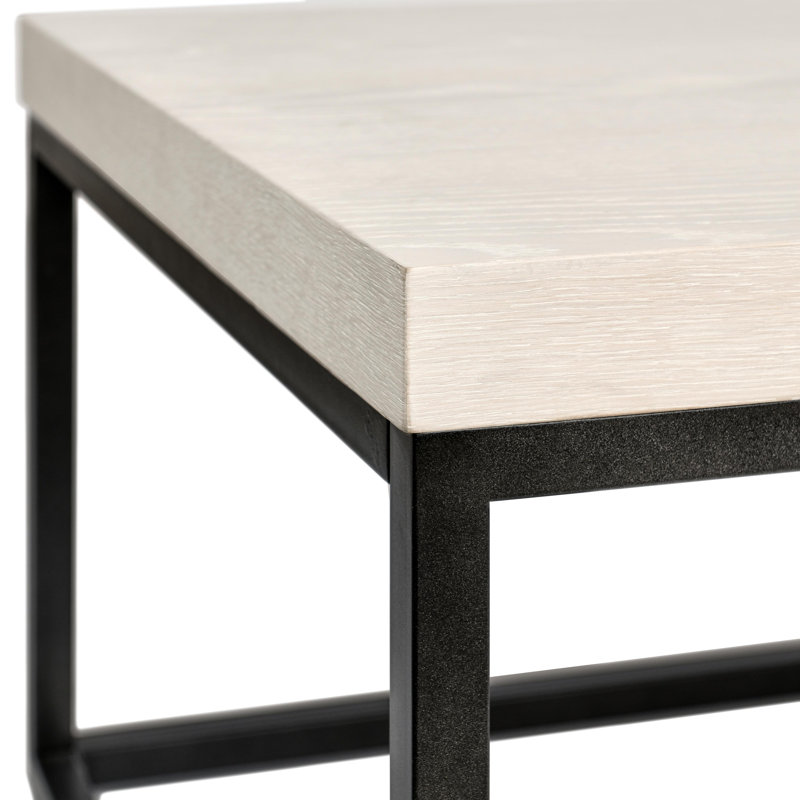 Brayton 52" Rectangular Coffee Table White Wash