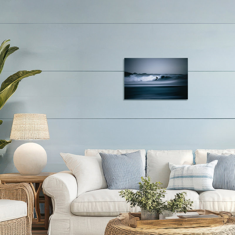 Surfing Waves Silhouette, conception de Thomas Tepstad Berge, H 16 po x l 24 po