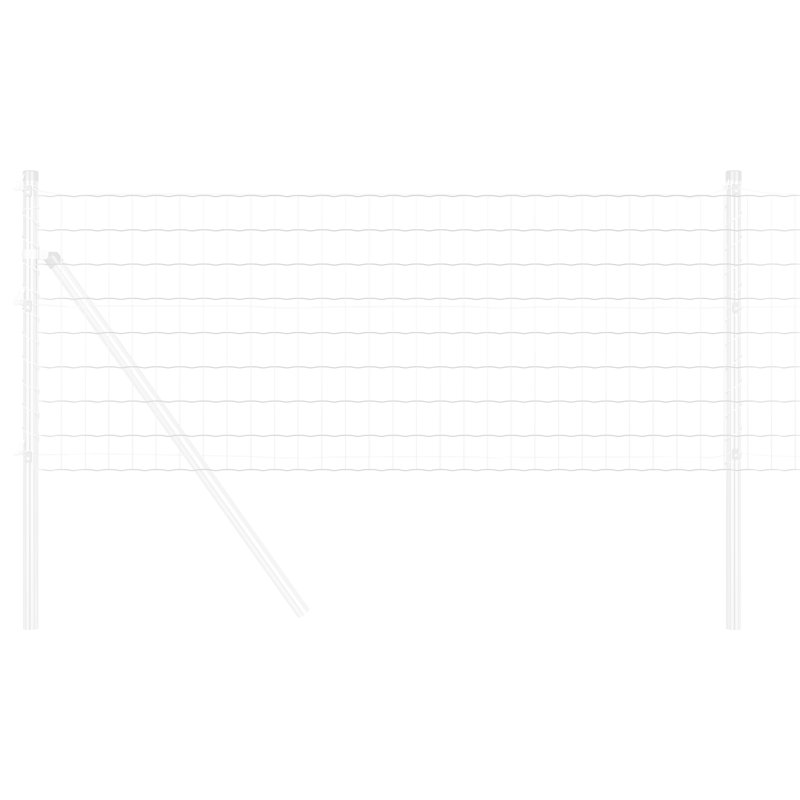 Galvanized Steel Border Fencing, 40 x 5000 x 0.2 cm