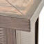 Table d'appoint pour foyer 50 000 42 po, - Nuance effet, plateau de table en céramique, base en acier, couvercle, pierres de lave, - couvercle,, foyer au propane gris flamme, finition, flamme