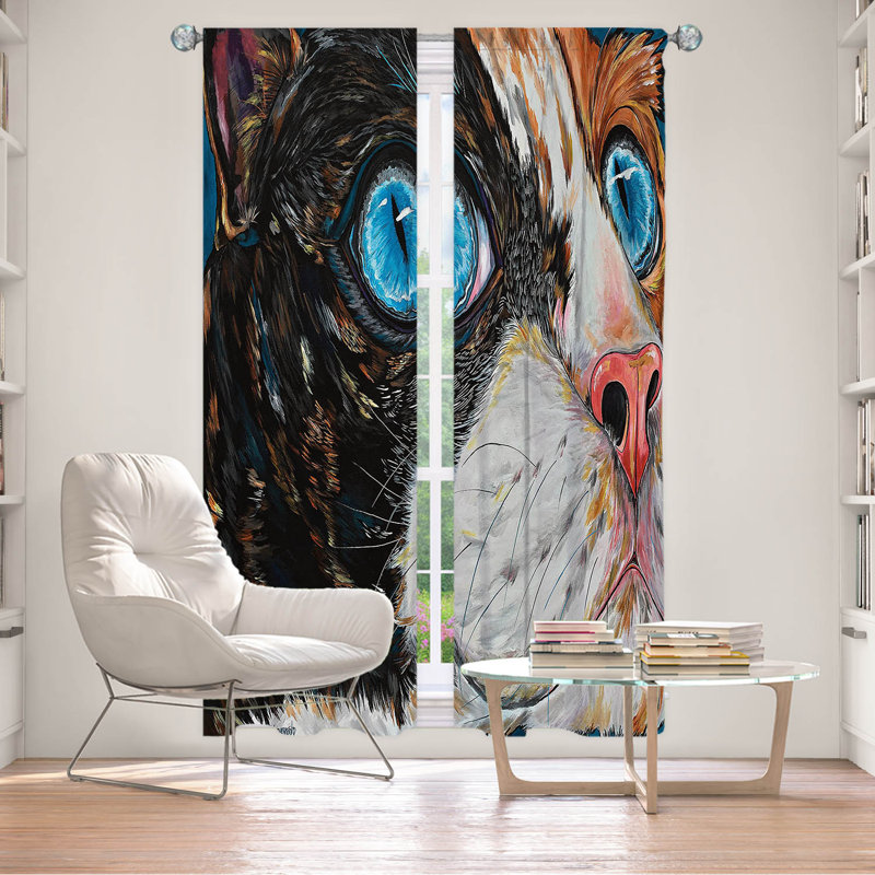 Ensemble de rideaux en polyester 2 pièces Saine, L 20 po x L 61 po