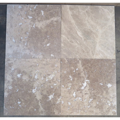 Emperador 24'' x 24'' Marble Stone Look Wall & Floor Tile