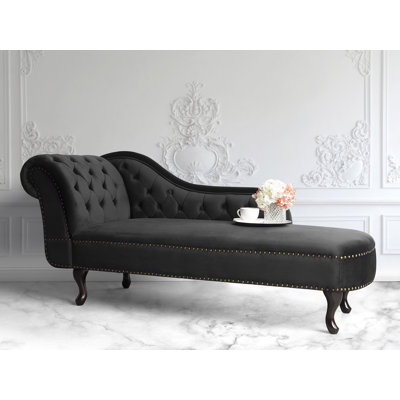 Jeb Velvet Chaise Lounge