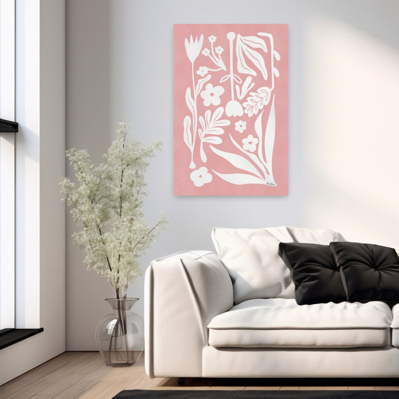 Art contemporain abstrait rétro, H 36 po x l 24 po