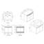 Meuble-lavabo simple 24 po avec plateau en résine-1006780546