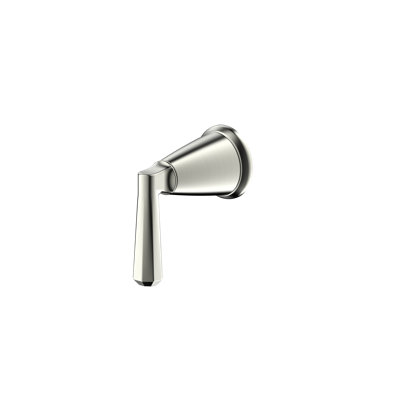 Inverseur de douche de la collection Z: commande de colonne de garniture à 2 voies à une poignée avec valve de dérivation incluse - nickel brossé