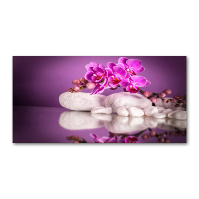 Pink Orchid - Wrapped Canvas Print