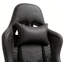 Fauteuil inclinable pivotant en cuir de polyuréthane avec dossier haut, support lombaire et hauteur réglable