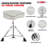 5 Core Drum Throne White Height Adjustable Guitar Stool Comfortable Drummer Chair Aaronjosh