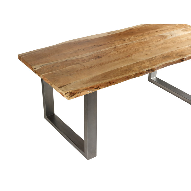 Benito Acacia Solid Wood Top Dining Table, H76 x L200 x W100cm