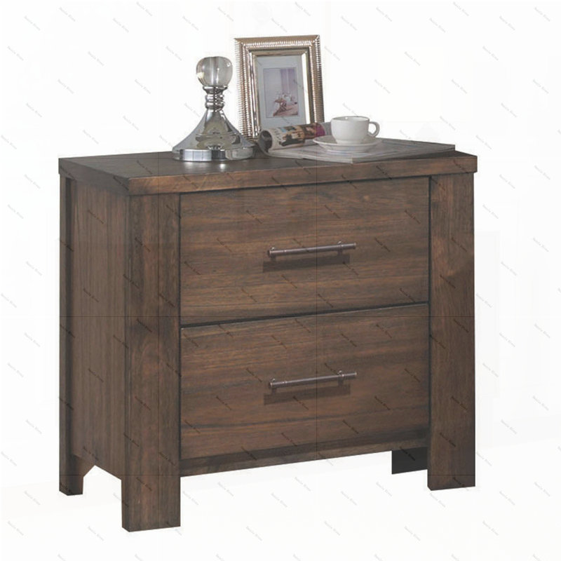 Table de chevet 2 tiroirs Oak