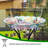 Caenada Glass Mosaic Birdbath
