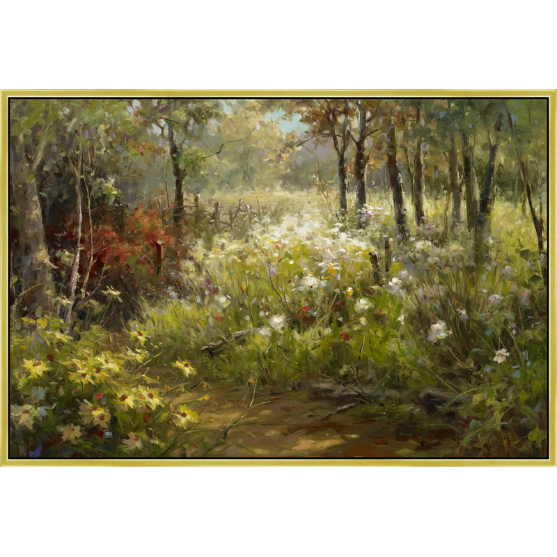 Edge Of The Light Print, 32" H x 42" W, Gold