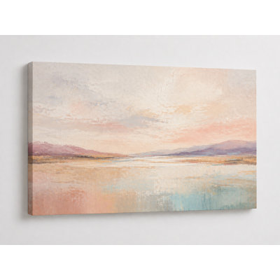 Impression sur toile 24 x 36 pouces, grande et moderne, pastel abstrait, toile de fond, toile de fond