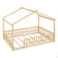 Structure de lit double en bois pleine grandeur avec clôture-124917443-124917447