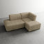3 Seater Corduroy Seating Component-631199178