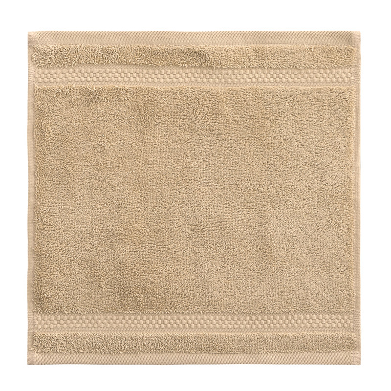 STARLIGHT 100% Turkish Cotton Terrycloth Washcloths, Beige