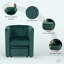Fauteuil d'appoint rembourré en tonneau avec repose-pieds de rangement pour le salon / la chambre à coucher / le bureau-825907783