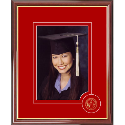 Satin Brown Wood Embossed Picture Frame